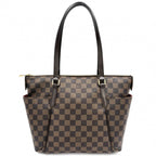 Louis Vuitton Tote Totally PM Handbag Shoulder Damier Canvas Brown Gold
