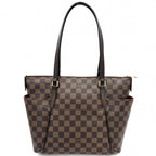 Louis Vuitton Tote Totally PM Handbag Shoulder Damier Canvas Brown Gold — view 2