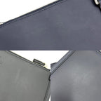 Gucci 2-Way Tote Shoulder Crossbody Lido Cotton Linen Beige Navy Silver — view 9