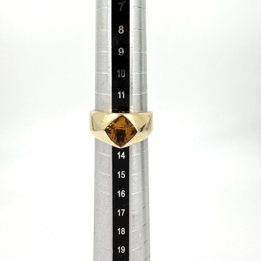 Chanel Ring 18k YG Gold Citrine Yellow — view 4