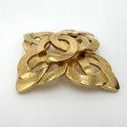 Chanel Brooch CC Logo Vintage Gold Plated — view 3