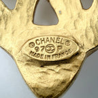 Chanel Brooch CC Logo Vintage Gold Plated — view 4