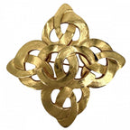 Chanel Brooch CC Logo Vintage Gold Plated