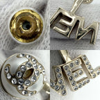 Chanel Earrings CC Logo Swing Rhinestone Faux Pearl Gold — view 7