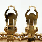 Chanel Earrings CC Logo Round Vintage Gold Plated — view 3