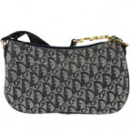 Dior Shoulder Bag Trotter Canvas Leather Navy Gold — view 2