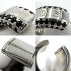 Louis Vuitton Earrings Monogram Circle Set of 3 Silver 9.5 — view 4