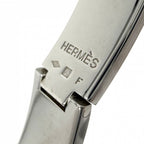 Hermes Bangle Enamel Clic Clac Bracelet Pink Silver — view 3