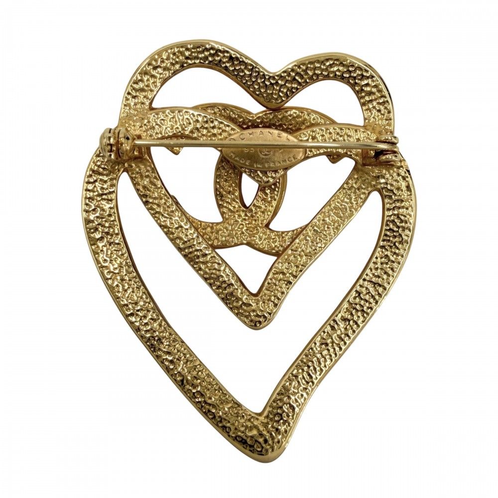 Chanel Brooch CC Logo Double Motif Vintage — view 2