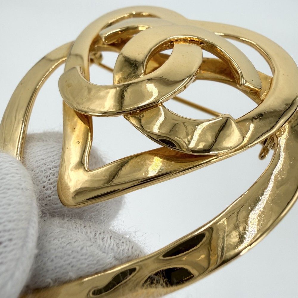 Chanel Brooch CC Logo Double Motif Vintage — view 6