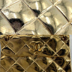 Chanel Brooch Quilted Bag Motif CC Logo Vintage 2 6 Gold — view 5