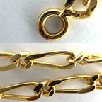 Chanel Necklace CC Logo Curl Vintage Chain Rhinestone Gold — view 9