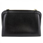 Celine Shoulder Bag Pochette Cuill Triomphe Crossbody Leather Black Gold — view 2