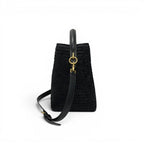 Saint Laurent Shoulder Bag Black Gold YSL Logo — view 2