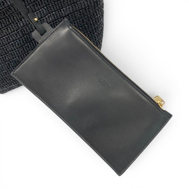 Saint Laurent Shoulder Bag Black Gold YSL Logo — view 8