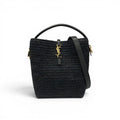 Saint Laurent Shoulder Bag Black Gold YSL Logo