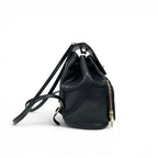 Chanel Backpack Black Gold Quilted CC Logo Turnlock Chain — view 2