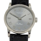 Rolex Cellini a Watch Quartz 18k Leather Silver Polished — view 2