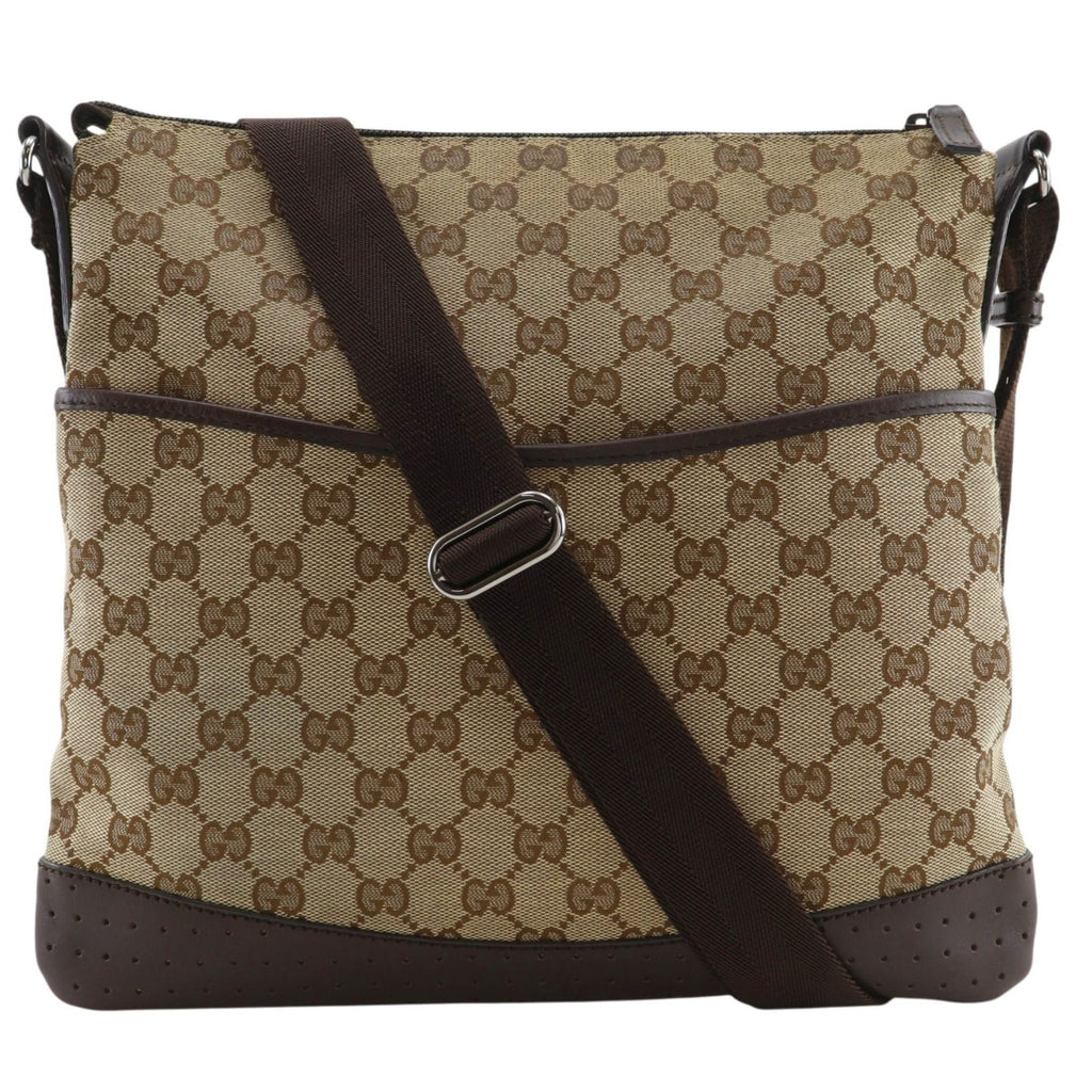Gucci GG Canvas Brown Shoulder