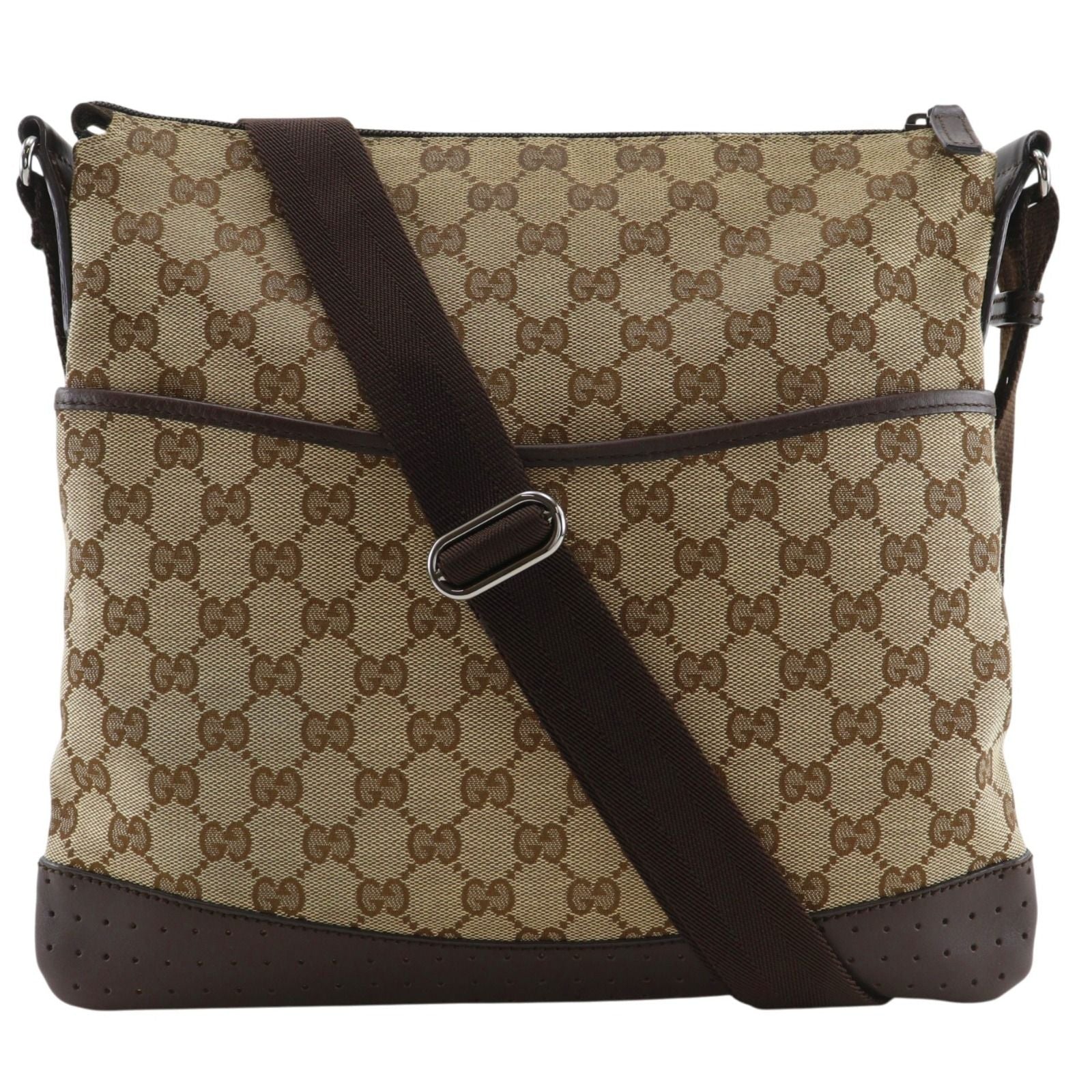 Gucci GG Canvas Brown Shoulder