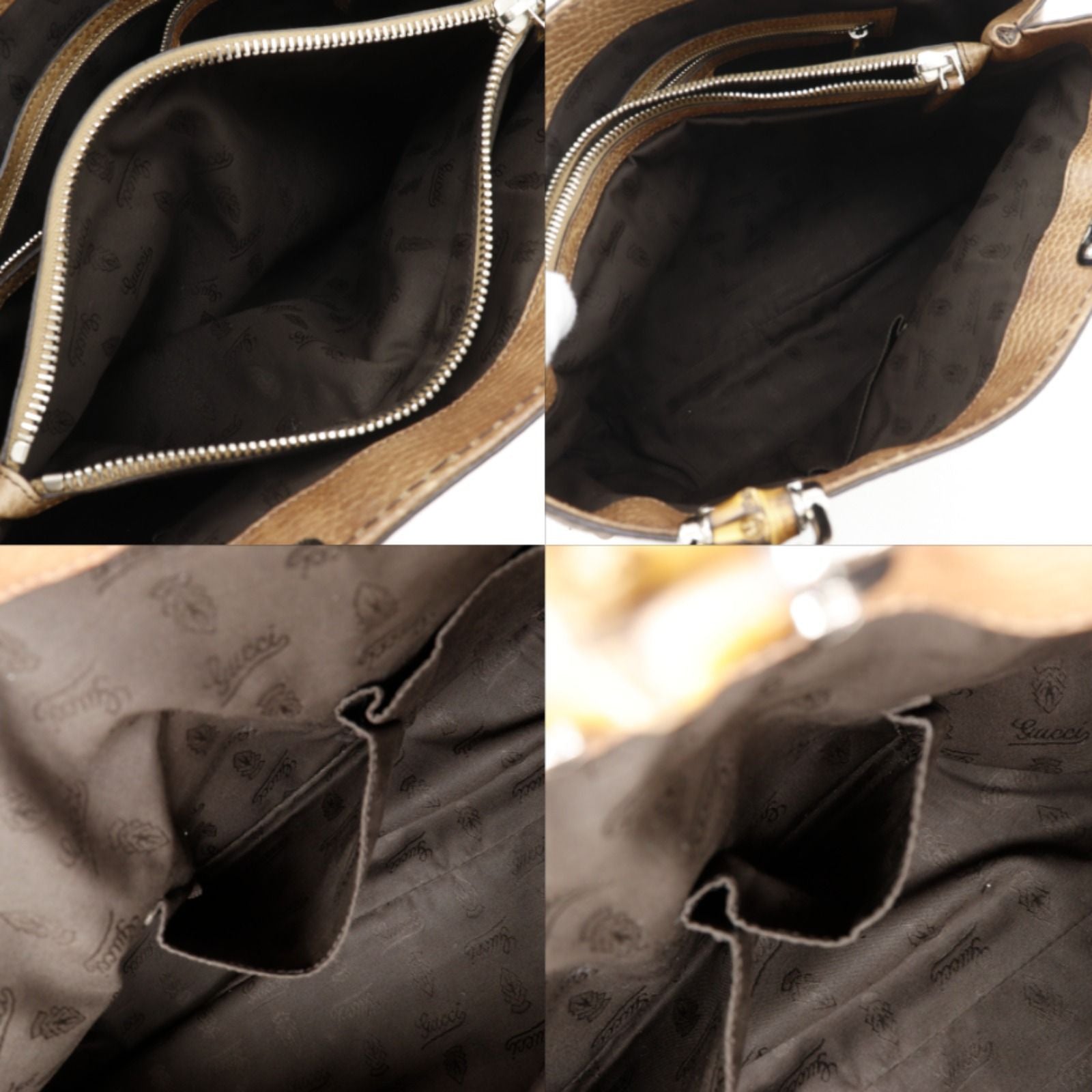 Gucci Bamboo Bar GG Shi Marais the Brown Tote — view 8