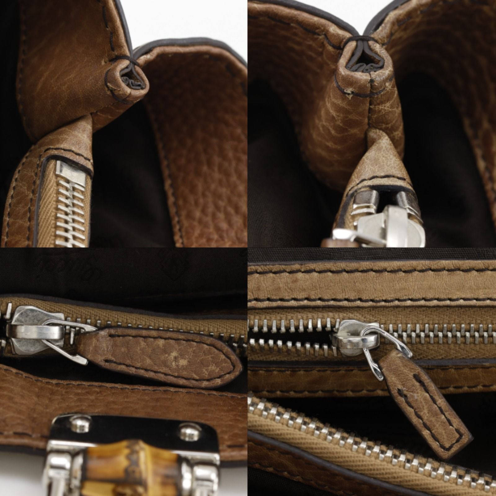 Gucci Bamboo Bar GG Shi Marais the Brown Tote — view 9