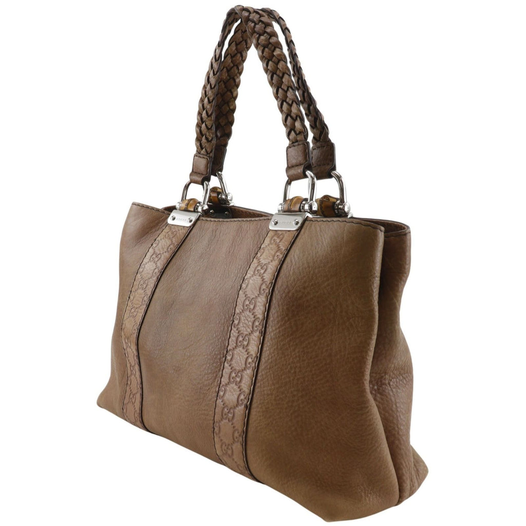 Gucci Bamboo Bar GG Shi Marais the Brown Tote — view 2