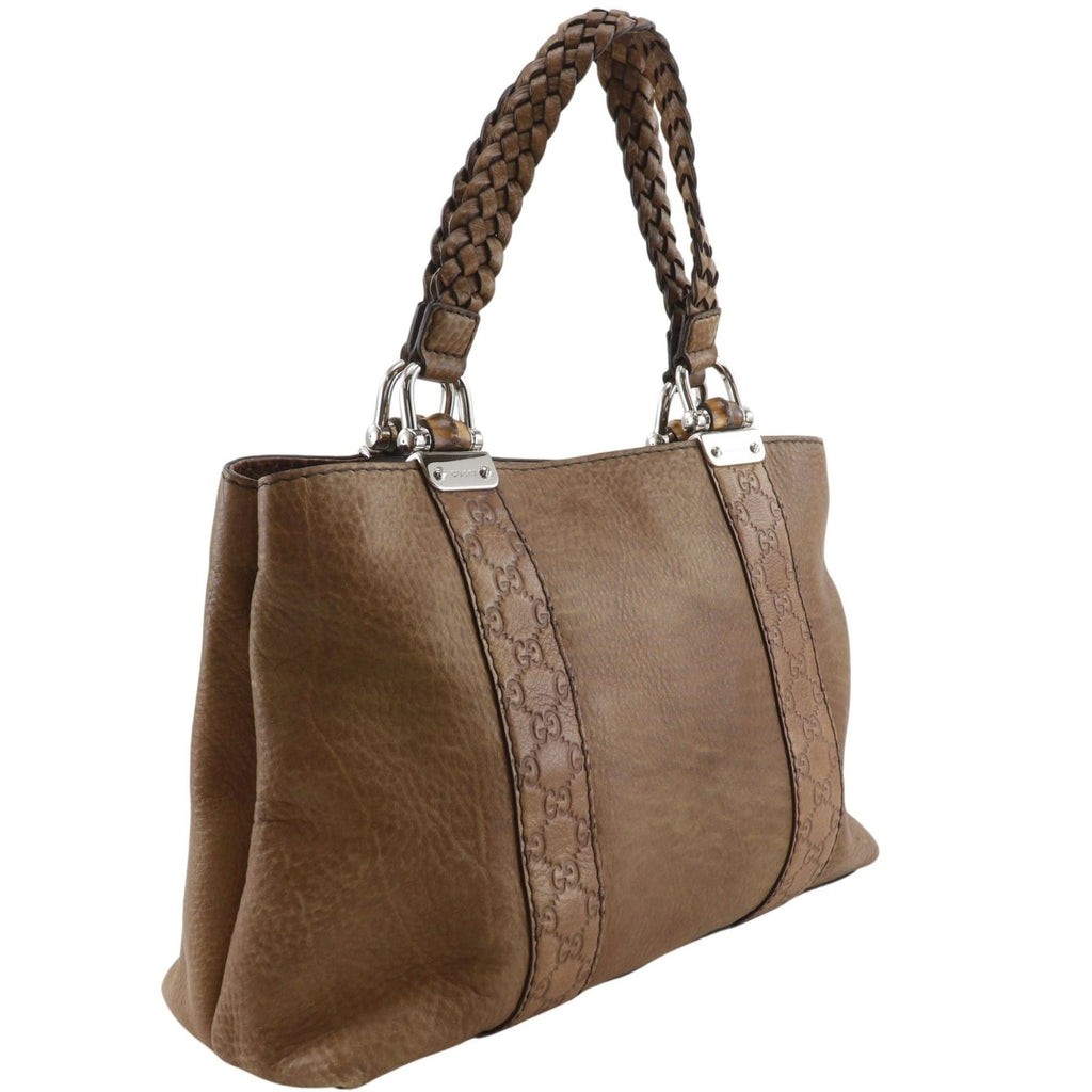 Gucci Bamboo Bar GG Shi Marais the Brown Tote — view 3