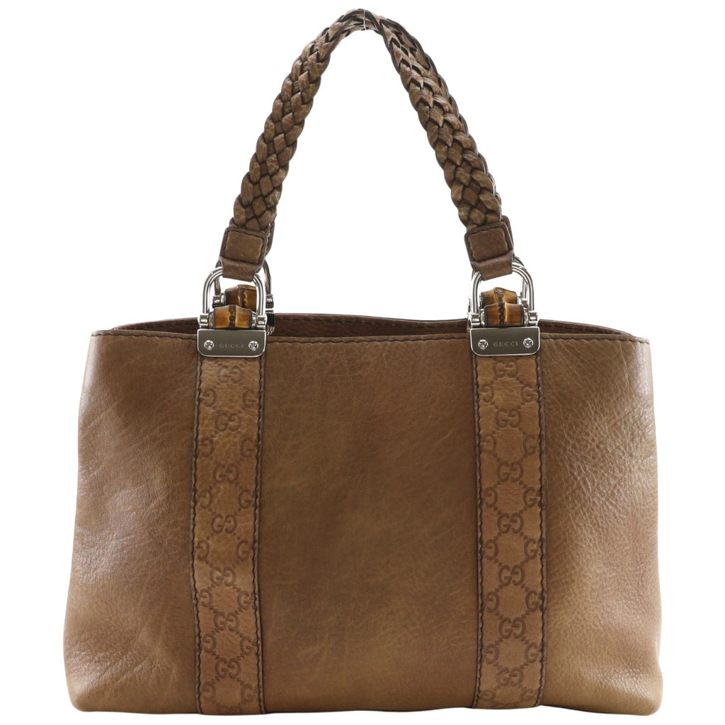 Gucci Bamboo Bar GG Shi Marais the Brown Tote