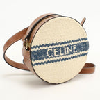 Celine Crossbody Shoulder Bag Cotton Leather