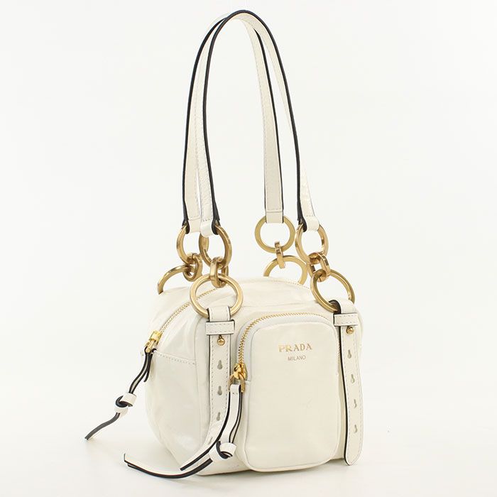 Prada Dangle Mini Handbag Leather