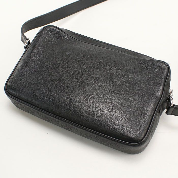 Celine Messenger Bag Embossed Triomphe Crossbody Calf — view 2