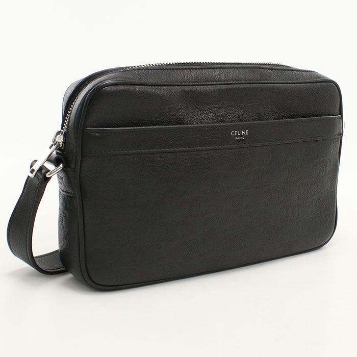 Celine Messenger Bag Embossed Triomphe Crossbody Calf