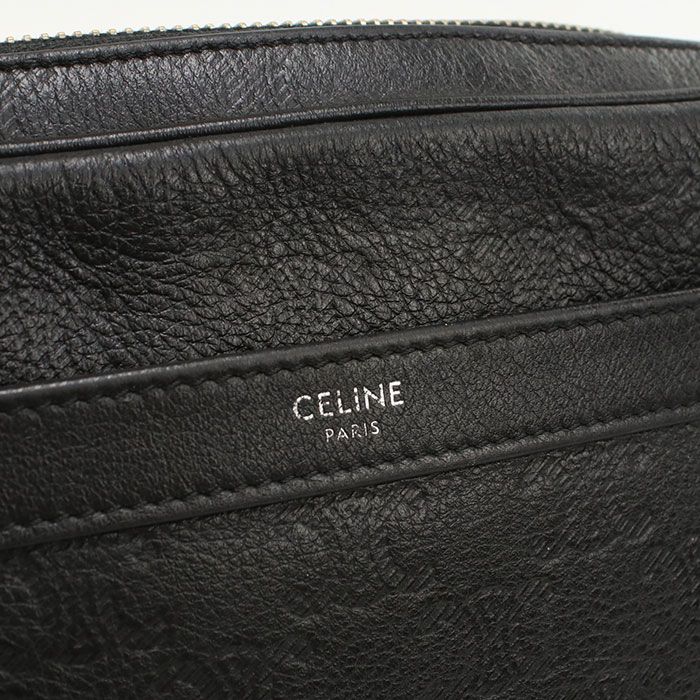 Celine Messenger Bag Embossed Triomphe Crossbody Calf — view 4