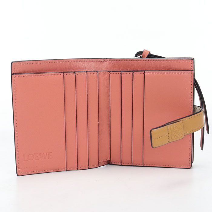 Loewe Compact Zip Wallet Anagram Bifold Soft Grain Calf — view 3