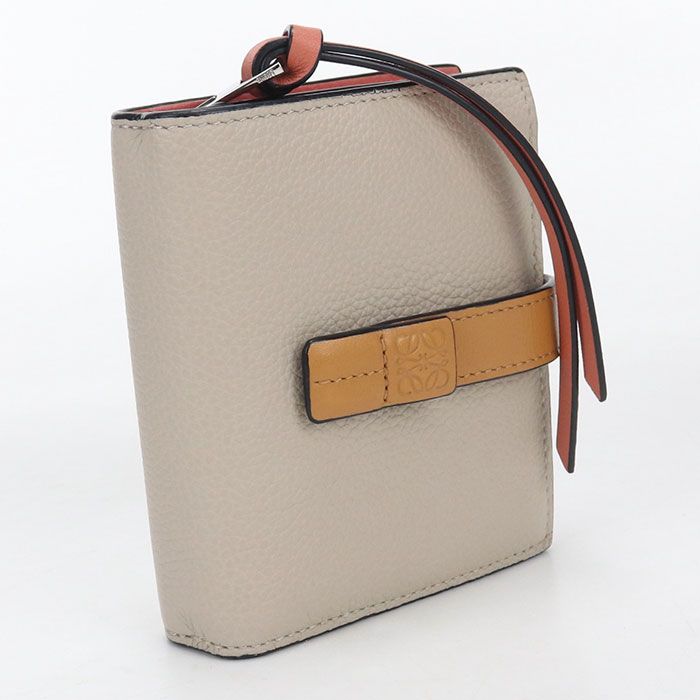 Loewe Compact Zip Wallet Anagram Bifold Soft Grain Calf