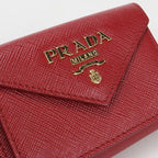 Prada Saffiano Leather Trifold Wallet Calf — view 7