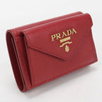 Prada Saffiano Leather Trifold Wallet Calf