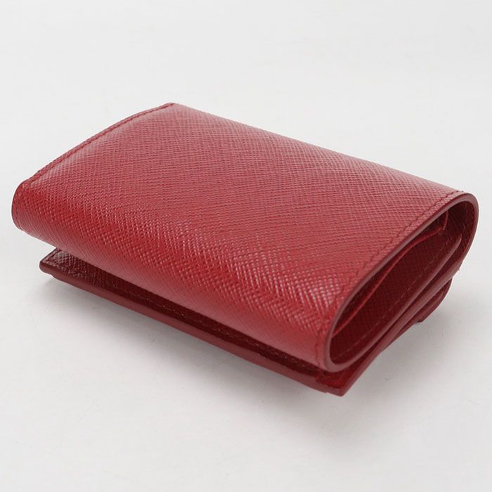 Prada Saffiano Leather Trifold Wallet Calf — view 2