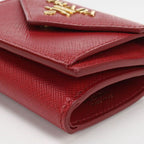 Prada Saffiano Leather Trifold Wallet Calf — view 6