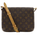 Louis Vuitton Musette Tango Short Shoulder Monogram Canvas Brown