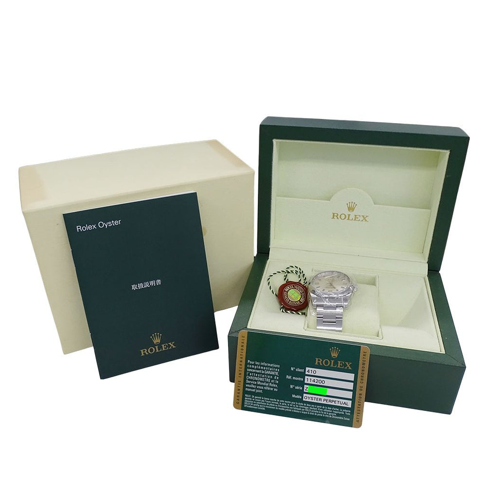 Rolex Air King Number Watch Automatic Winding at Stainless Steel Silver Blue — view 7