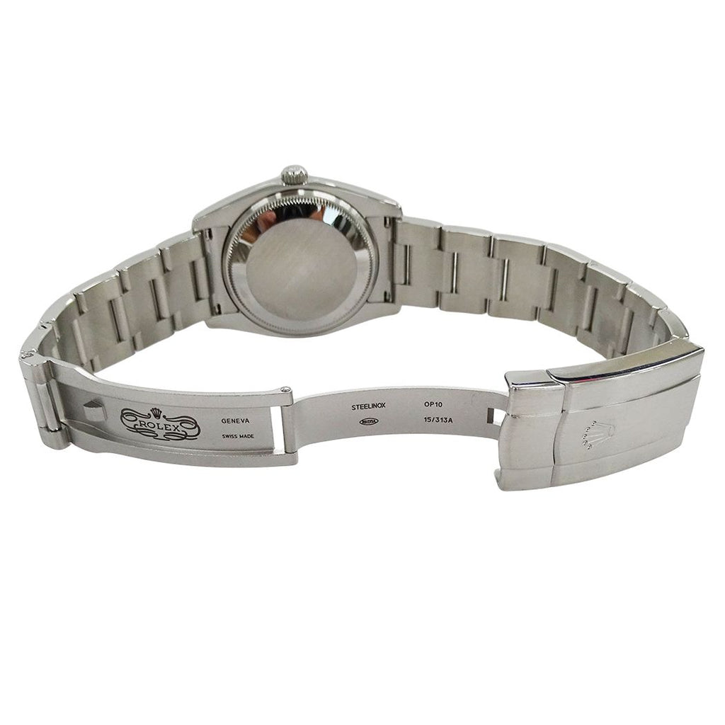 Rolex Air King Number Watch Automatic Winding at Stainless Steel Silver Blue — view 4