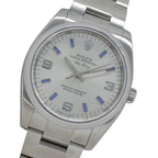 Rolex Air King Number Watch Automatic Winding at Stainless Steel Silver Blue
