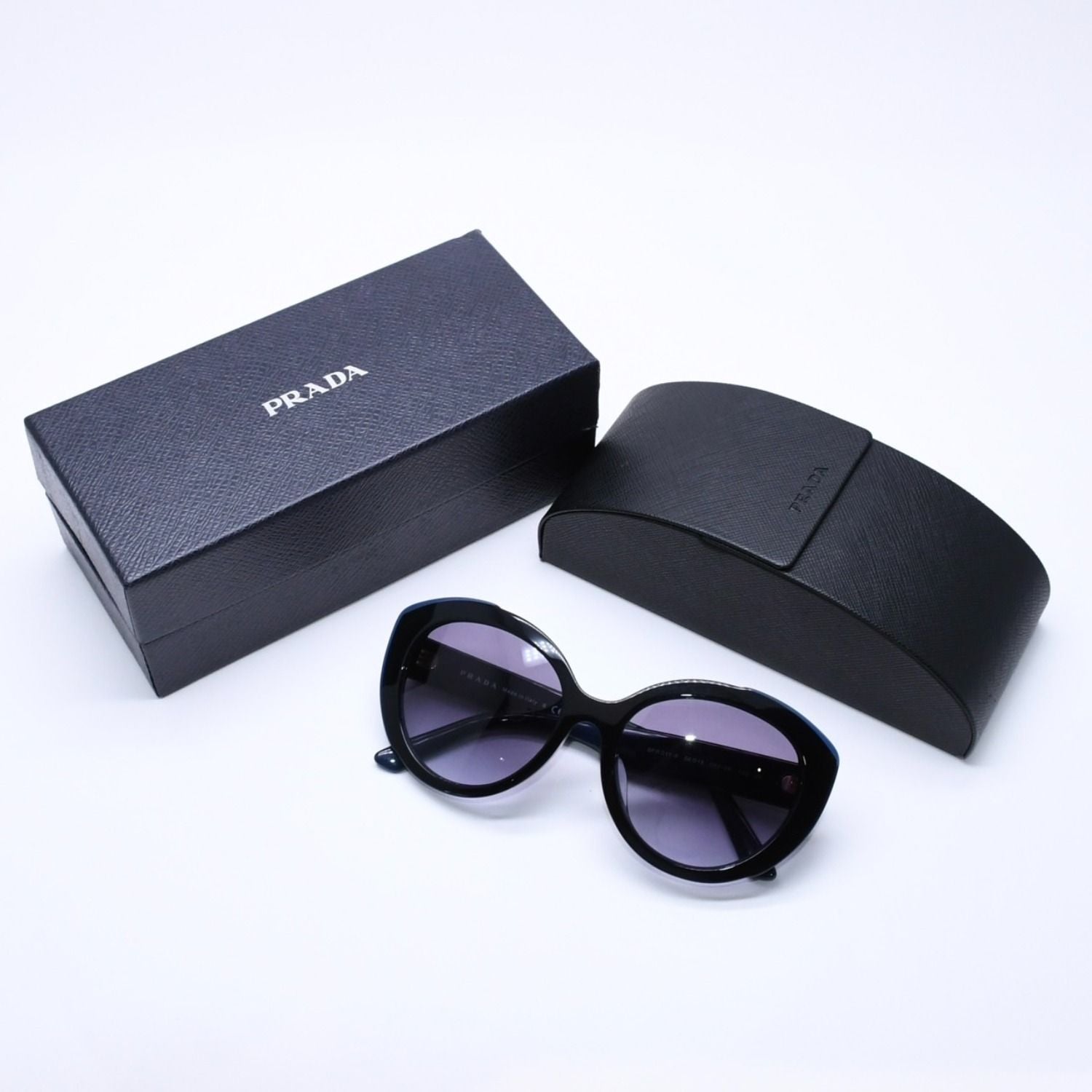 Prada Sunglasses Eyewear Black Navy Acetate