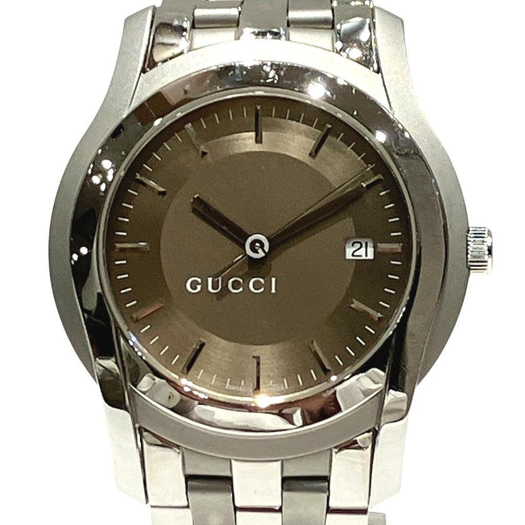 Gucci Watch SS Quartz Champagne Gold Dial