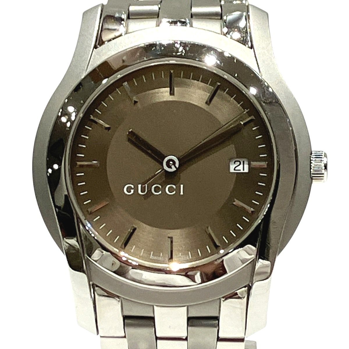 Gucci Watch SS Quartz Champagne Gold Dial