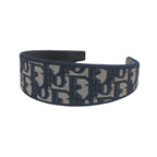 Dior Oblique Headband Canvas Leather