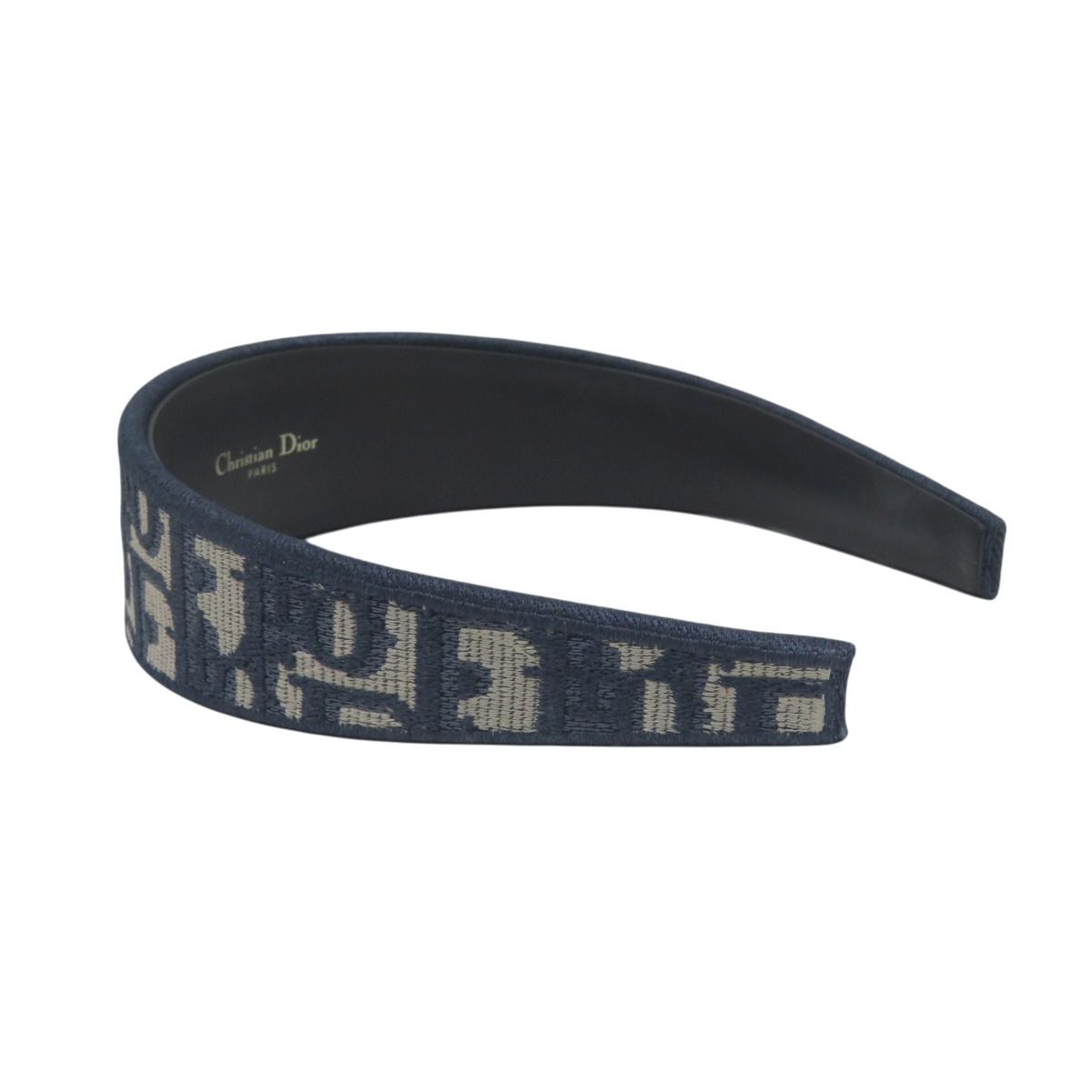 Dior Oblique Headband Canvas Leather — view 3