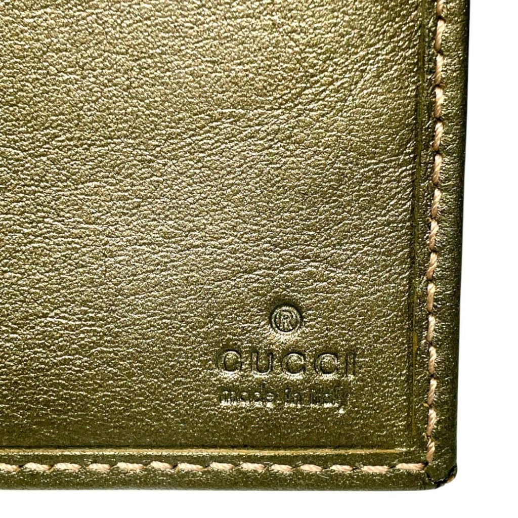 Gucci Chain Wallet Guccissima Bifold Leather GG Supreme Shoulder — view 4